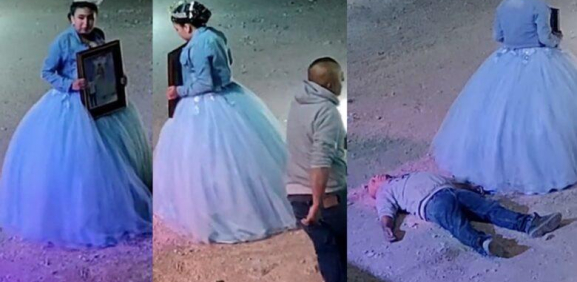 VIDEO: Hombre se pasa de copas y arruina vals de quinceañera