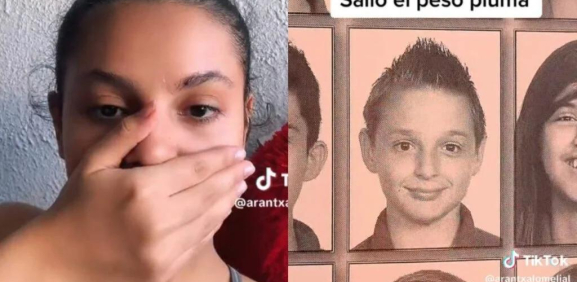 Descubre que su hermana estuvo en la primaria con Peso Pluma