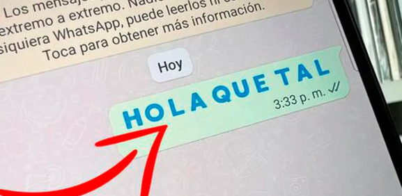 Cómo escribir con letras de colores en WhatsApp