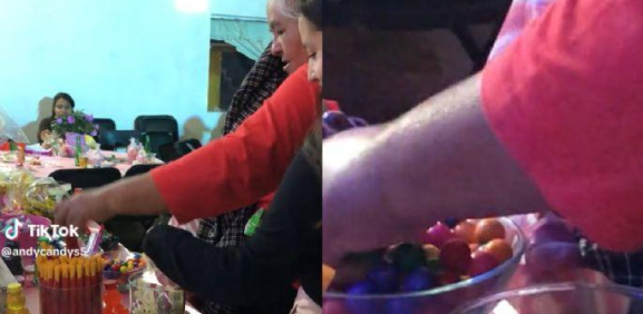 Arrasa con la mesa de dulces en fiesta de XV años y se vuelve viral