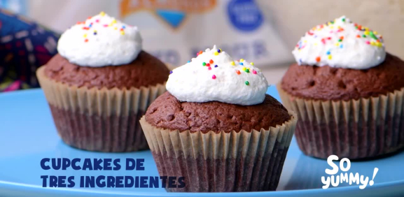 Cupcakes de 3 Ingredientes (Sin Harina y Sin Lácteos)
