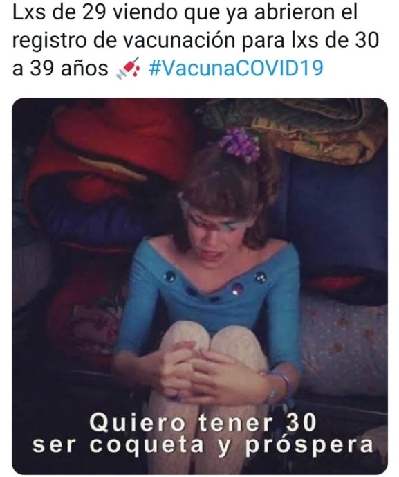 La noche del jueves 21 de junio el gobierno de México abrió la convocatoria para que las personas de 30 a 39 años comenzaran con su registro de vacunación, esto inundó de memes las redes sociales, esto por la emoción de todos los de esta edad y frustració